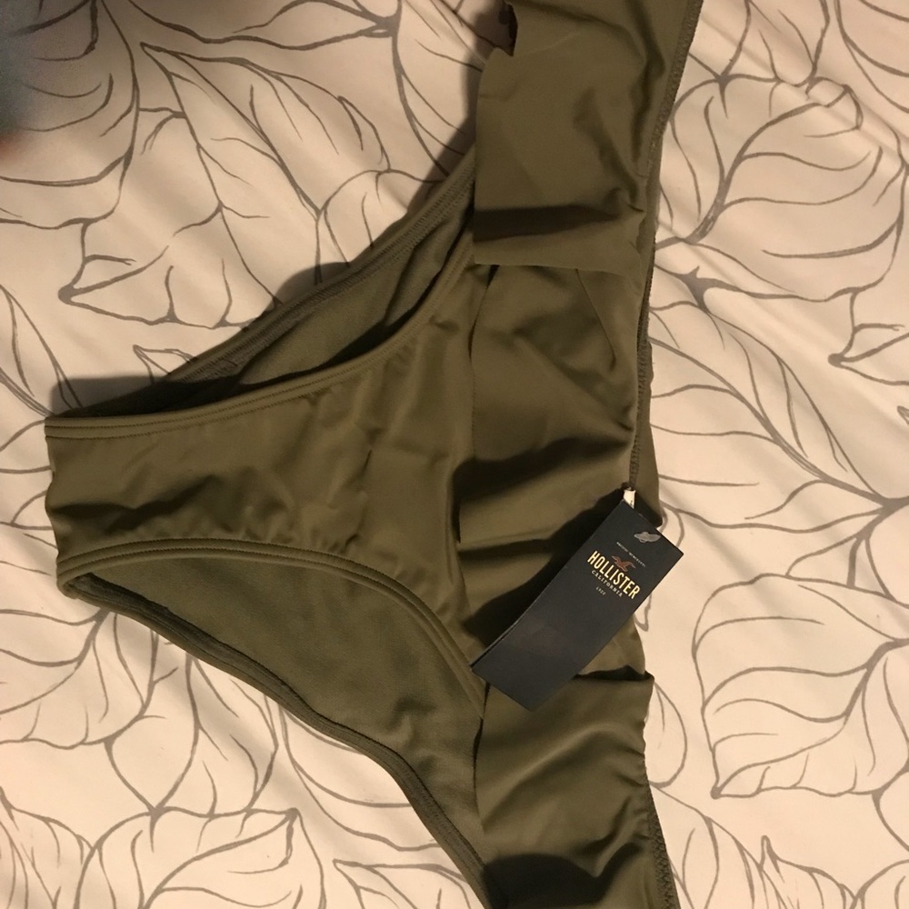 Hollister olive green swim bottoms